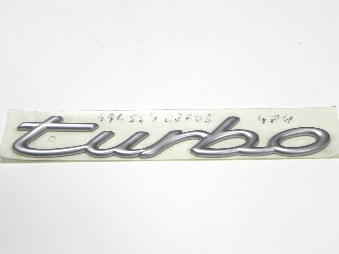 (New) 996/997 Chrome "Turbo" Script Emblem - 1999-2012