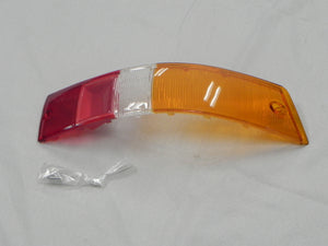 (New) 911/912 Right Side Euro Amber/Red/White Tail Light Lens - 1965-68