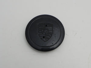 (Used) 911/912E/930/944 Black  Center Cap with Ring Clip - Fuchs Wheel - 1974-89