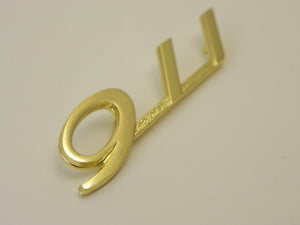 (New) Gold 911 Glove Box Emblem - 1965-66