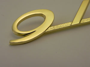 (New) Gold 911 Glove Box Emblem - 1965-66