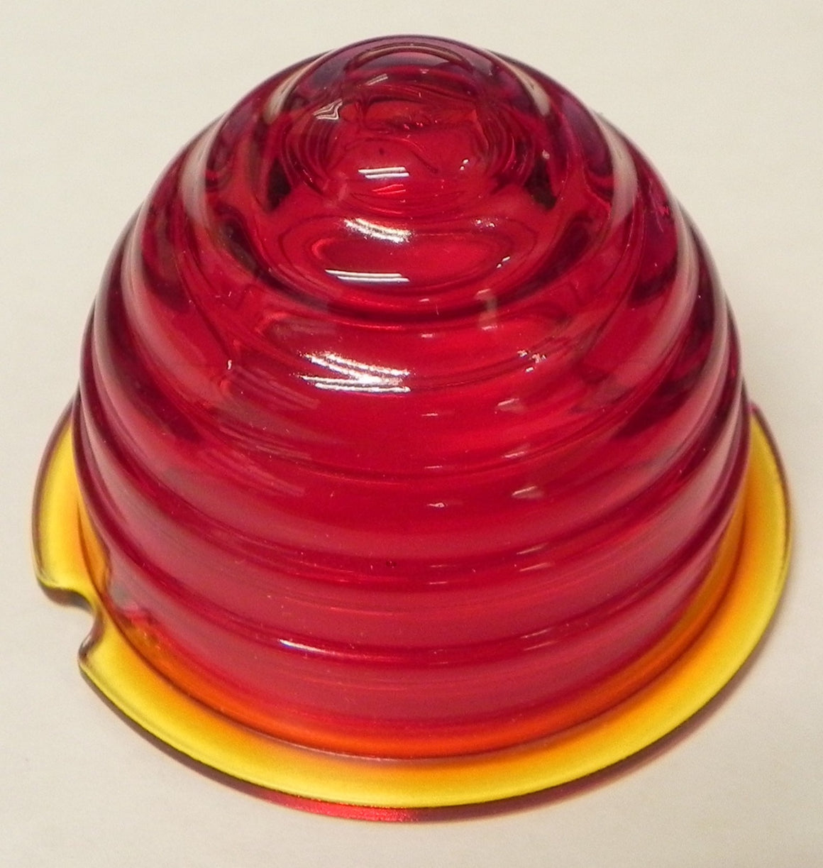 (New) 356 Tall Red Glass Beehive Tail Light Lens - 1957-59