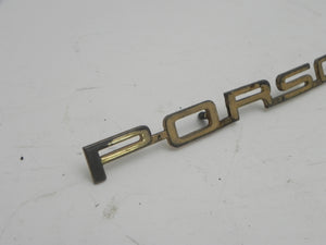 (Used) Original 356 T6 C Gold "Porsche" Emblem - 1962-65