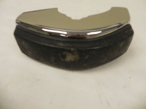 (Used) 911/912 Front Left Chrome Bumper Guard  Rubber Buffer - 1965-73