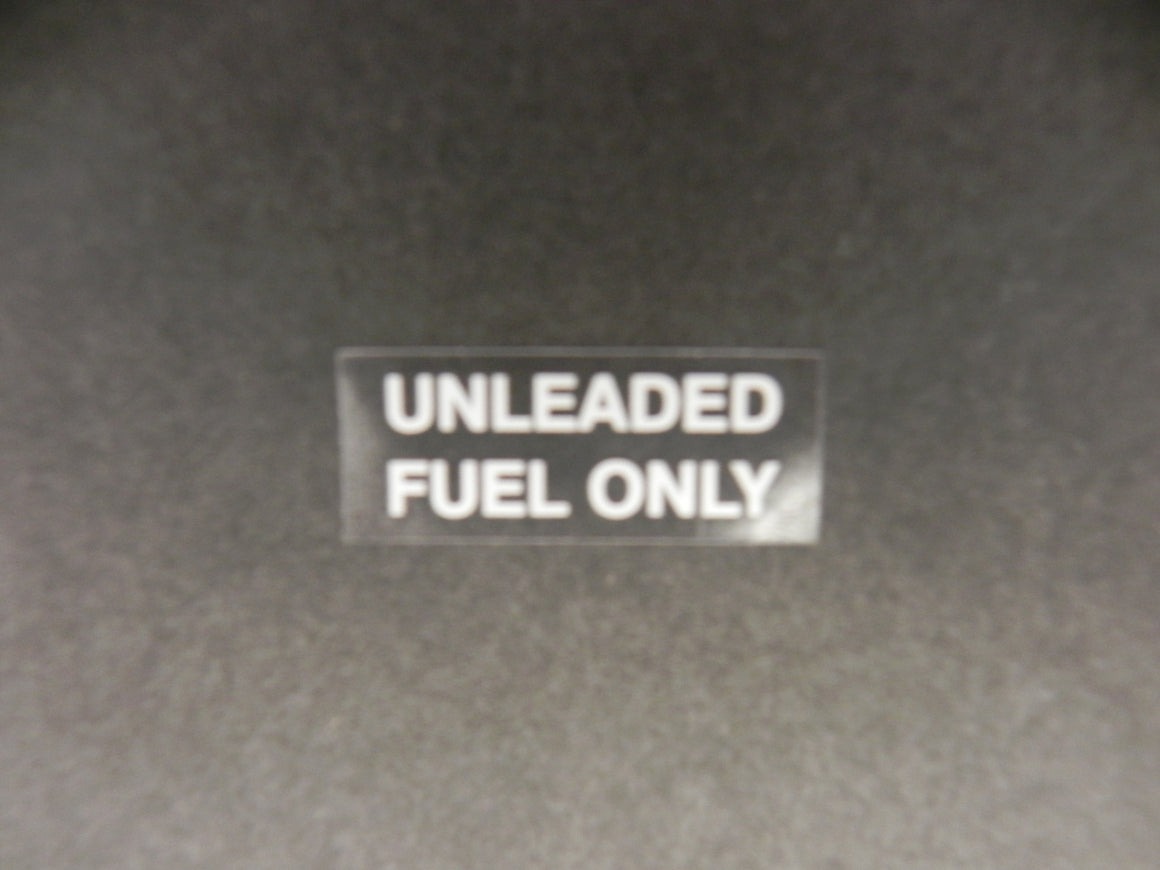 (New) 911 Unleaded Fuel Only Decal