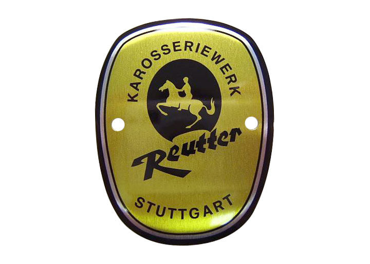(New) 356 B Small Karosseriewerk Reutter Badge - 1959-63