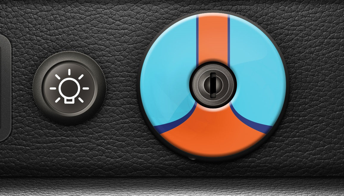 (New) 911/930 Ignition Switch Trim Cover [Gulf] - 1974-98