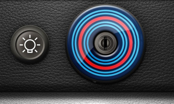 (New) 911/930 Ignition Switch Trim Cover [Martini] - 1974-98