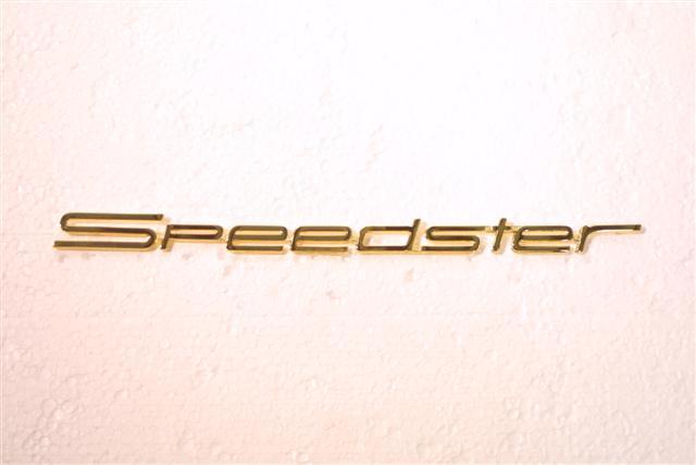 (New) 356 Speedster Gold Emblem - 1955-58
