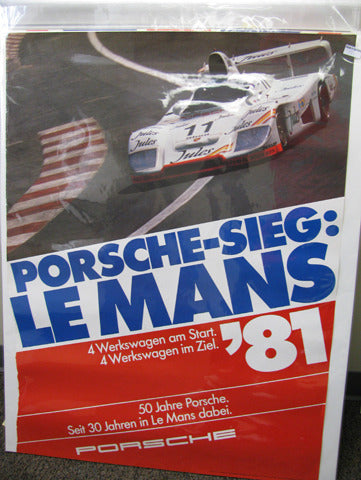 ポスター s.s Porsche - Sieg Lemans Jules Car Poster - AASE Sales