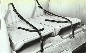 (New) 911/912/356 Interior Black Luggage Straps - 1950-74