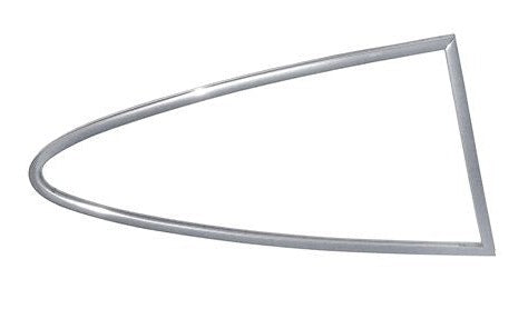 New) 911/912/930 Rear Right Chrome Quarter Window Frame Assembly w