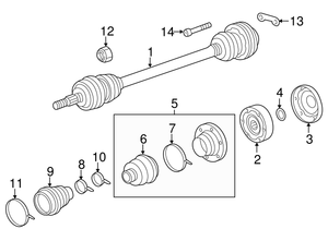 (New) Cayman/718 Boxster Axle Boot with Flange - 2009-23