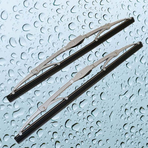 (New) 356 BT6/C Pair of SWF Style Silver Wiper Blade - 1962-65