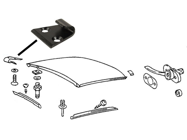 (New) 911 Targa Top Clip - 1967-94