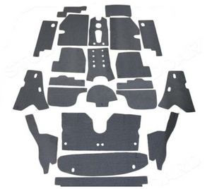 (New) 356 BT6/C Cabriolet Interior Body Insulation Kit - 1961-65
