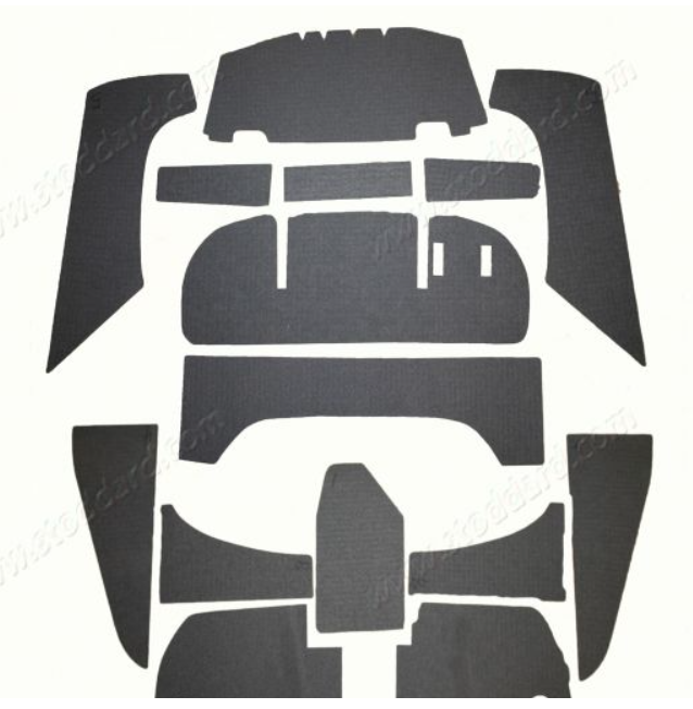 (New) 356 Cabriolet Engine Compartment Insulation Kit - 1958-65