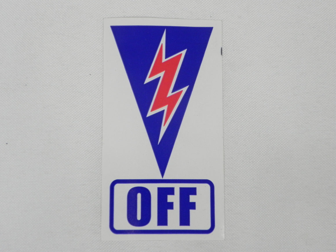 (New) SCCA Battery Cut-off Decal