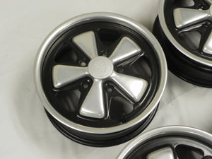 (Original) Complete Set of 4 Early 6j x 15 Forged Alloy Flat Six Fuchs Wheels - 1965-89