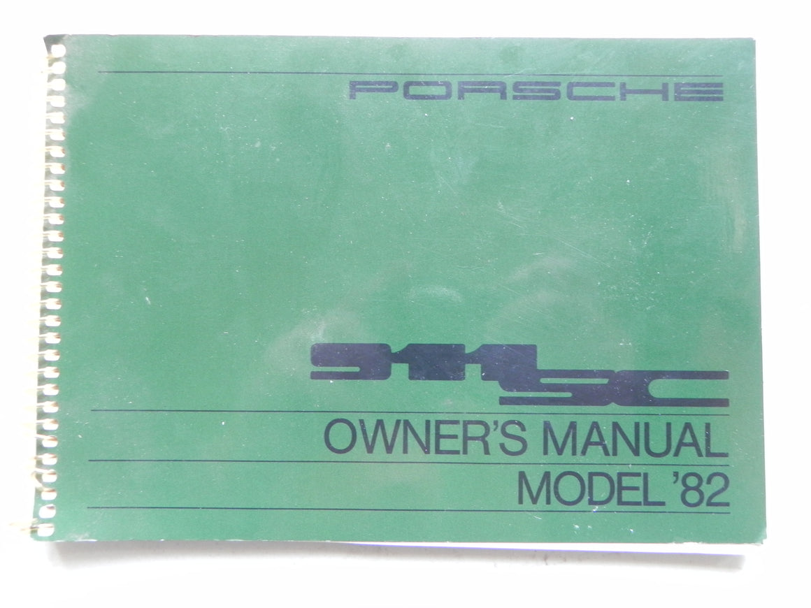 (Used) 82 911SC Owners Manual