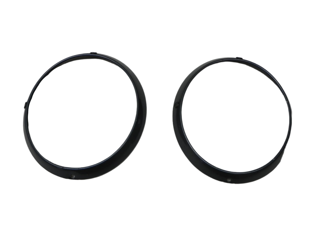 (Used) 911/912/930 Blue Headlight Trim Rings for Euro H4 Headlamp - 1965-86