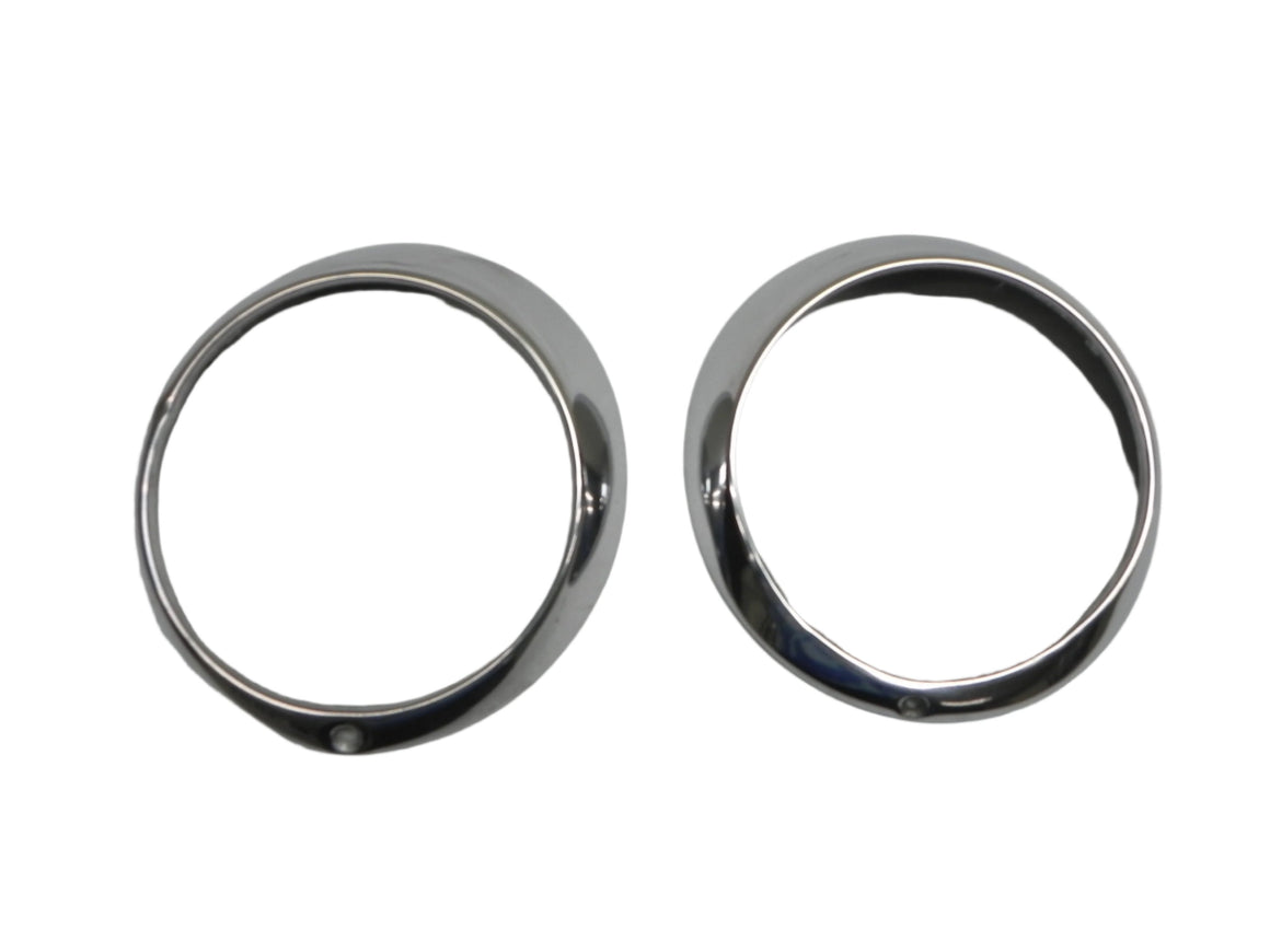 (Used) 911/912 Headlight Sugar Scoop Trim Rings Pair - 1975-89