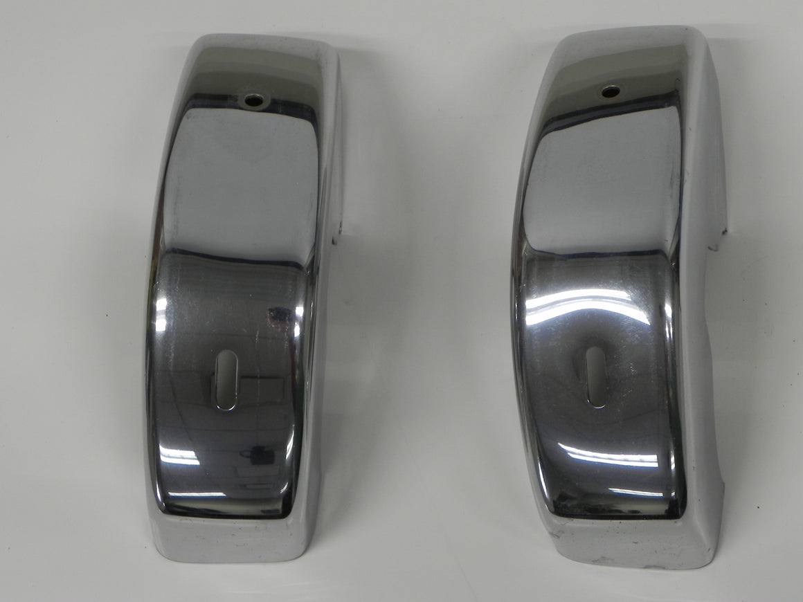 (Used) Original 911 SWB Front Bumper Guard Pair For S Trim With Holes 1966-68