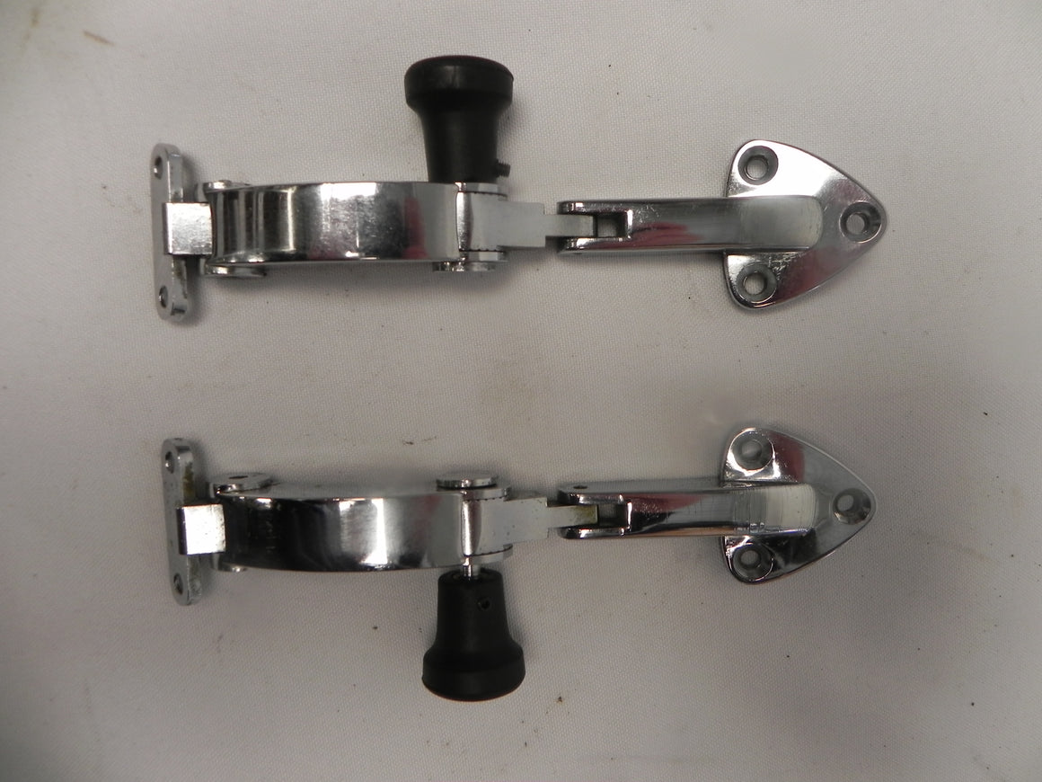 (Used) 911/912/930 Chrome Quarter Window Latch Pair - 1965-76
