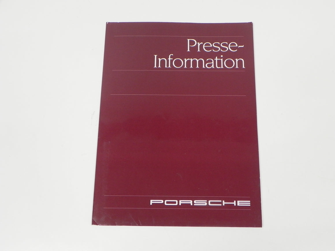(Original) Porsche Presse-Information Folder