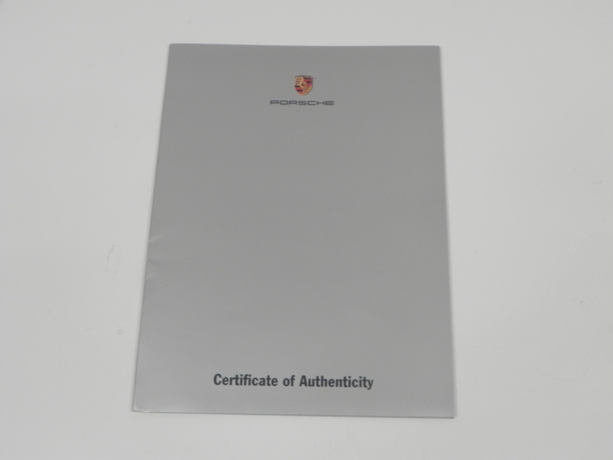 (Original) 1973 911 Carrera RS Porsche Certificate of Authenticity