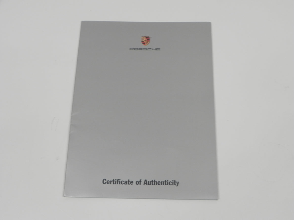 (Original) 1973 911 Carrera RS Porsche Certificate of Authenticity