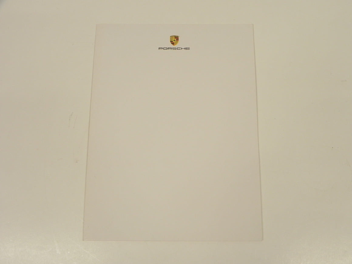 (Original) Porsche Information Folder Cover