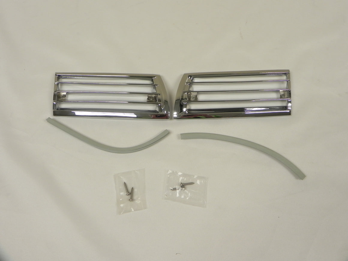 (New) 911/912 Pair of SWB Concours Left & Right Hand Chrome Horn Grilles - 1965-68