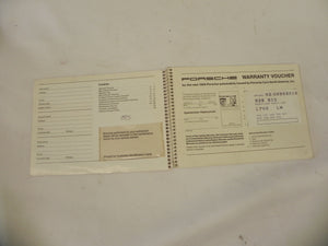 (Original) 911/924/928/944 Warranty and Maintenance Manual - 1986