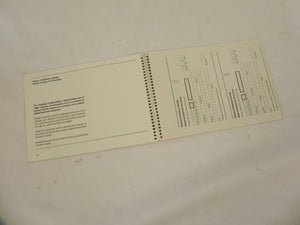 (Original) 911/924/928/944 Warranty and Maintenance Manual - 1986