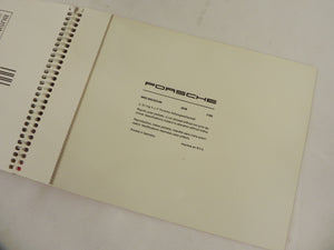 (Original) 911/924/928/944 Warranty and Maintenance Manual - 1986