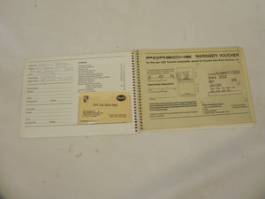 (Original) 911/924/928/944 Warranty and Maintenance Manual - 1987