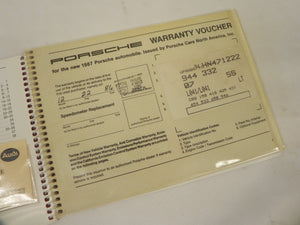 (Original) 911/924/928/944 Warranty and Maintenance Manual - 1987