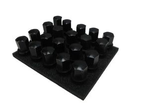 (Used) 911/914/924/928/944 Set of Black Alloy Lug Nut - 1968-98