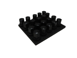 (Used) 911/914/924/928/944 Set of Black Alloy Lug Nut - 1968-98