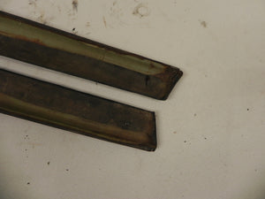 (Used) 911/912 Pair of Original Left & Right Side Black Door Top Rails - 1965-67