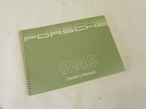 (NOS) 924S Owner's Manual - 1987
