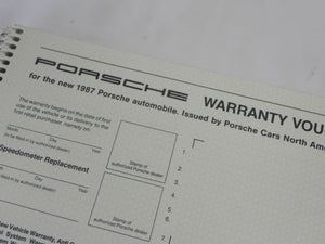 (NOS) 924S Warranty Manual - 1987