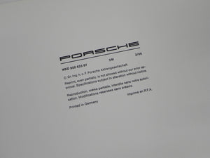 (NOS) 924S Warranty Manual - 1987