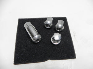 (New) Set of 4 Anodize-Look Security Locking Alloy Lug Nuts And Key - Fuchs Wheel - 1964-98