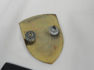 (Used) 911 Porsche Hood Crest Emblem with Maroon Bars - 1975-94