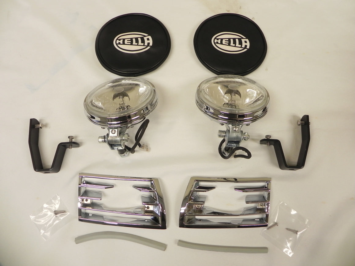 (New) 911/912 Hella 118 Additional Clear Driving Light and Optional Grille Kit - 1965-73