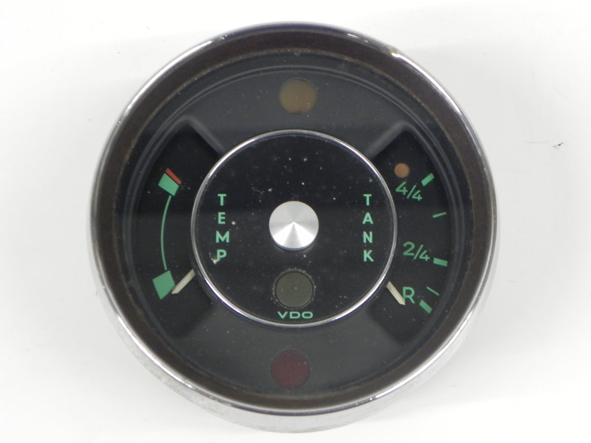 (Used) 912 Combination Green Face Fuel/Temp Gauge
