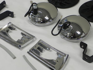 (New) 911/912 Hella 118 Additional Clear Driving Light and Optional Grille Kit - 1965-73