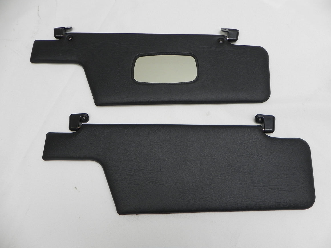 (New) 911/912/930 Pair of Left & Right Side Black Targa Sun Visor - 1967-77
